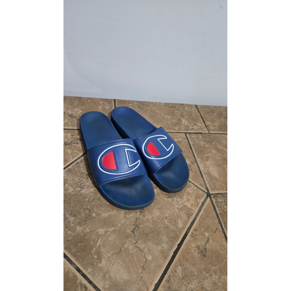 Champion Blue Mens Slip On Flip Flops Size 13M